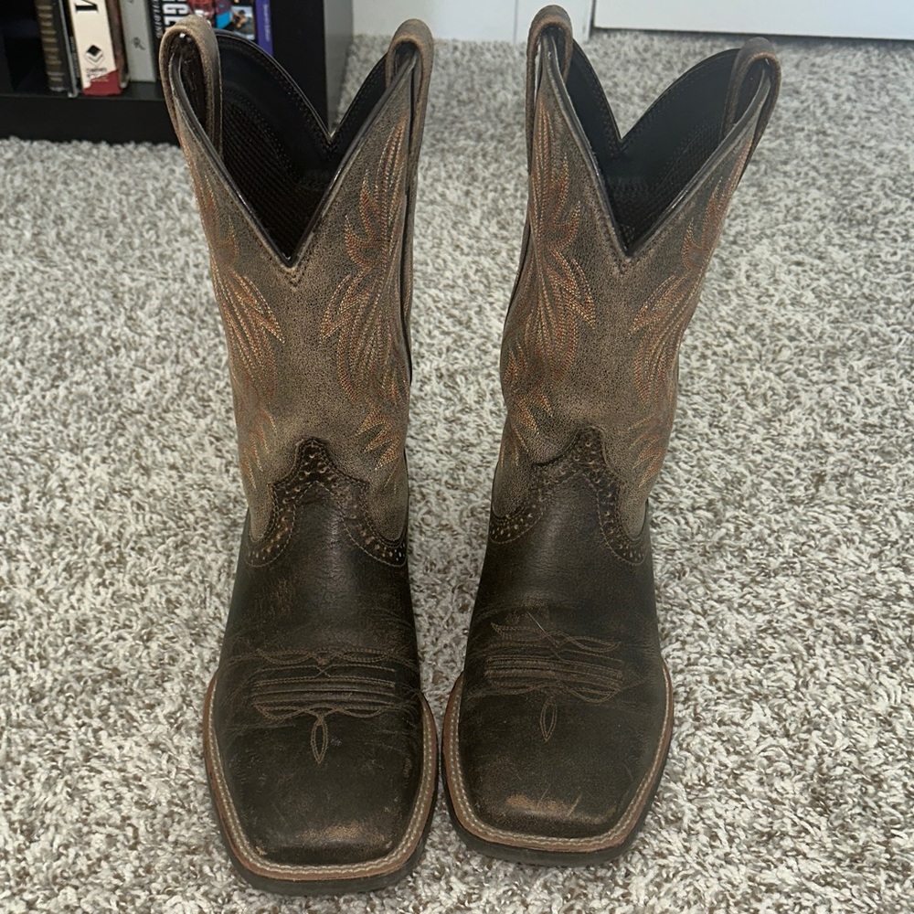 Ariat Brown Leather Western Boots